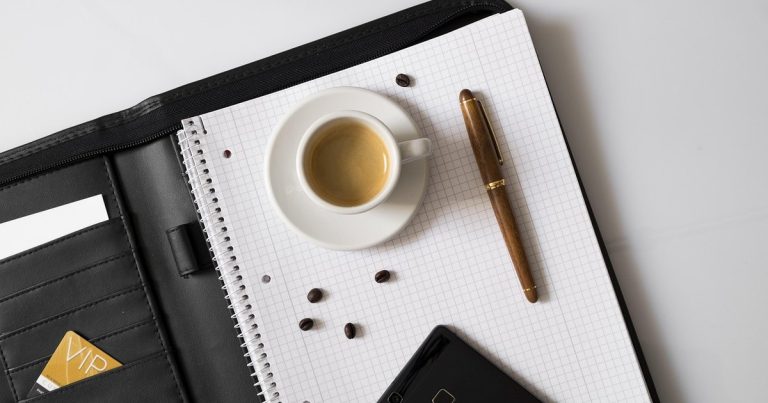 Bear put spread strategy - notebook pen coffee desk