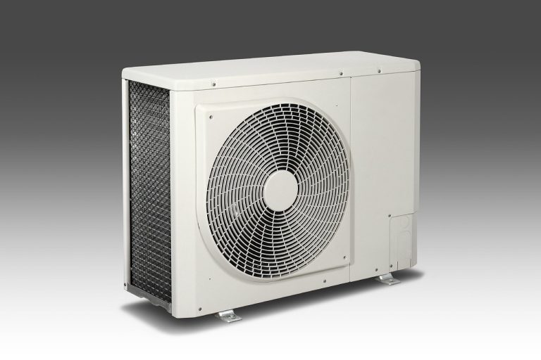 Blue Star Q2 results: outdoor air conditioner condenser unit with a large fan grille