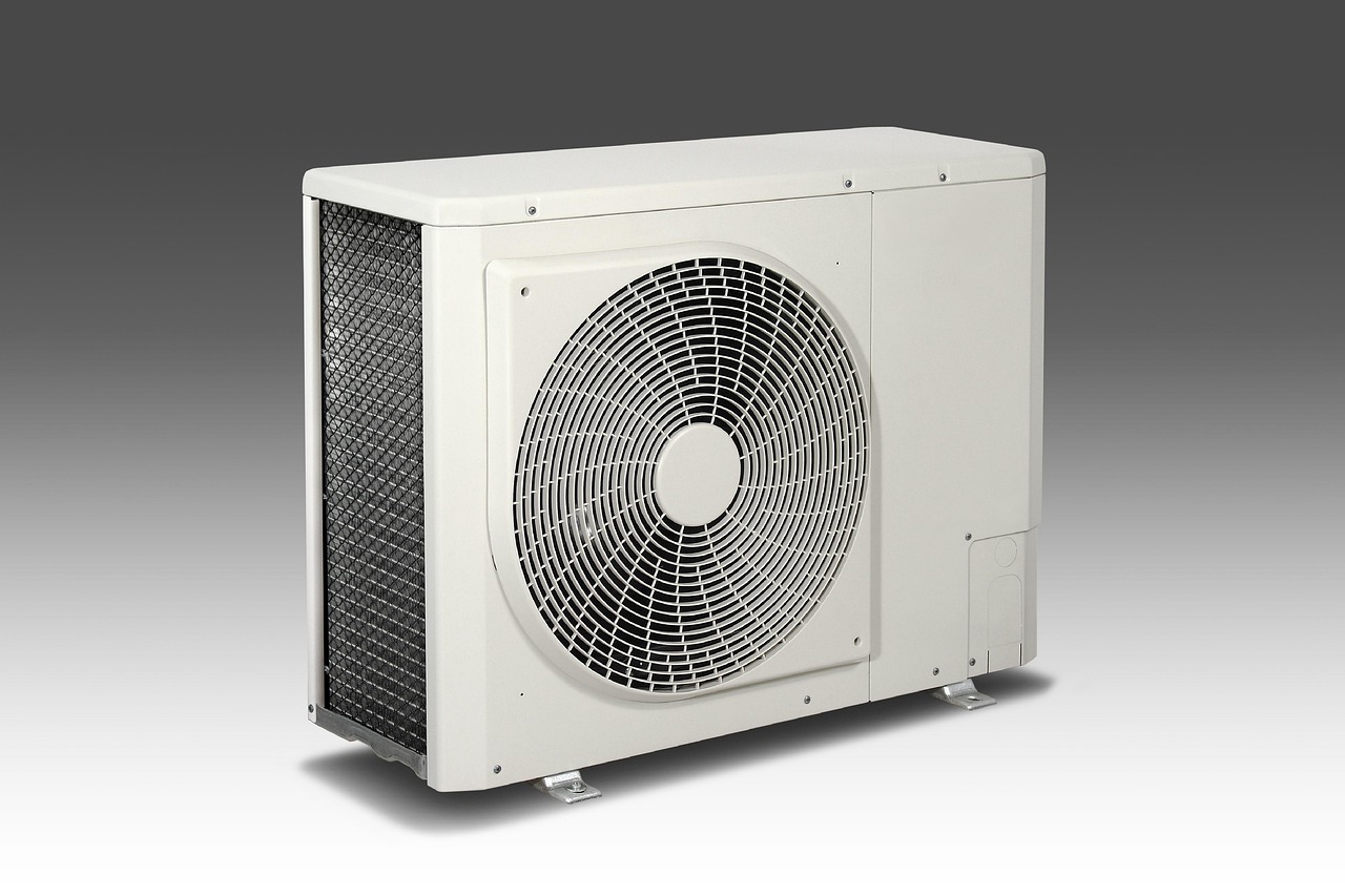 Blue Star Q2 results: outdoor air conditioner condenser unit with a large fan grille