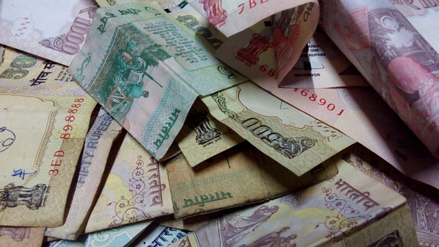 FII DII data October 30: a spread of Indian rupee banknotes