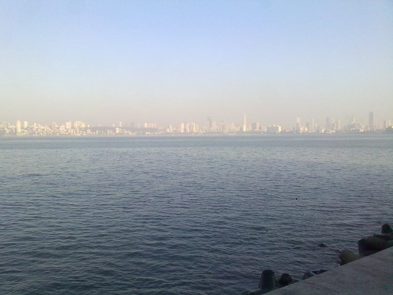 Mumbai skyline across the bay from Nariman Point, for the FII DII flows October 2026 update