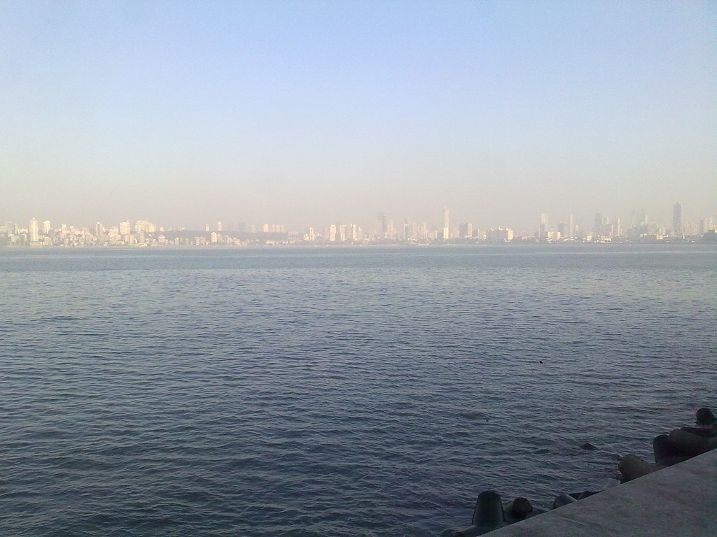 Mumbai skyline across the bay from Nariman Point, for the FII DII flows October 2026 update