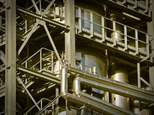 Fixed asset turnover ratio: steel frame, tanks and pipework of a manufacturing plant