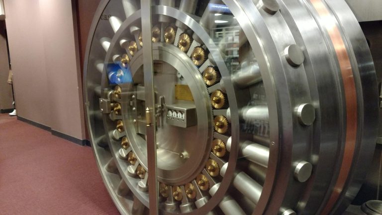 ICICI Bank Q2 results October 17: steel bank vault door