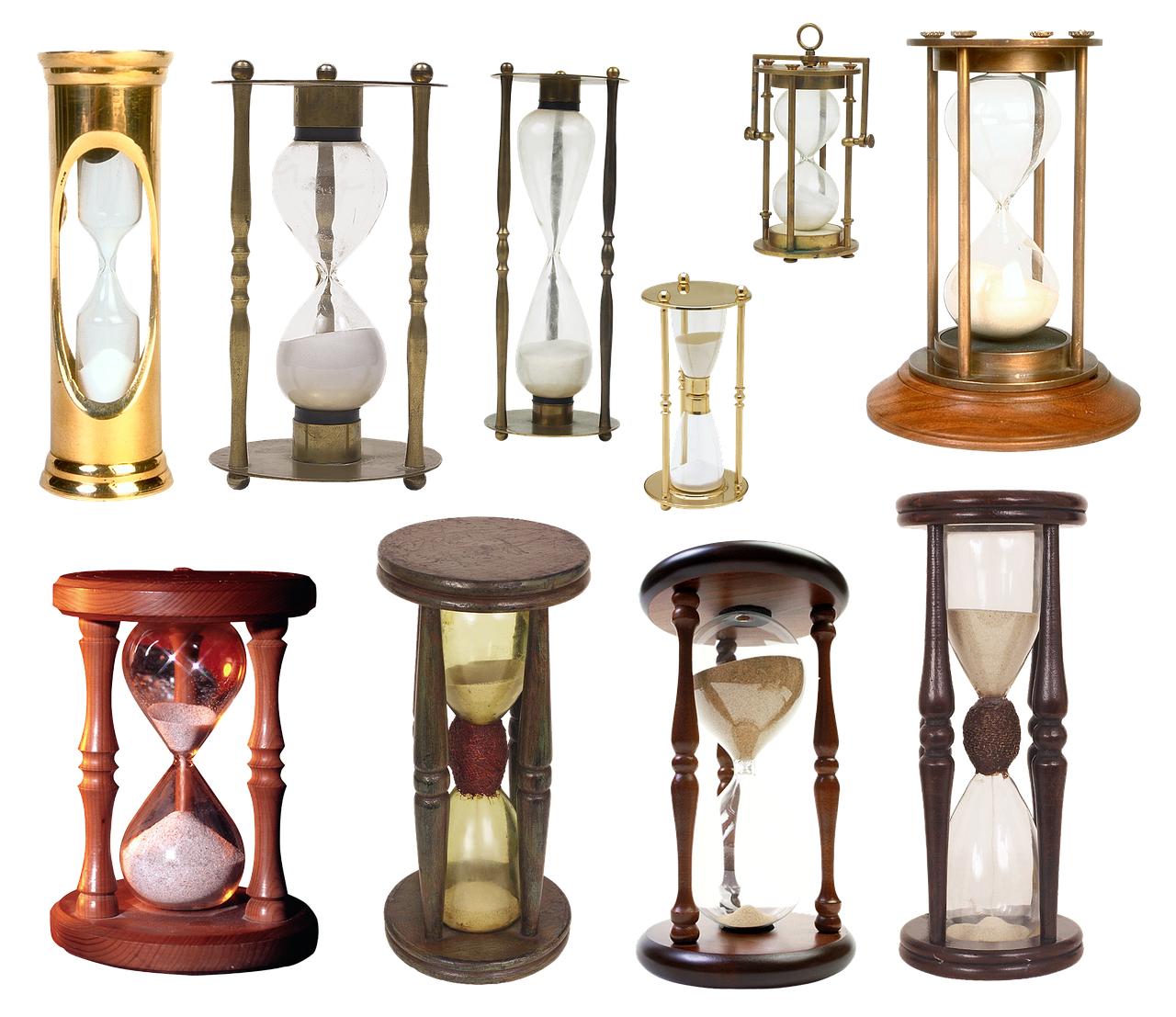 IPO bidding period rules idea: a collection of hourglasses of different sizes and styles