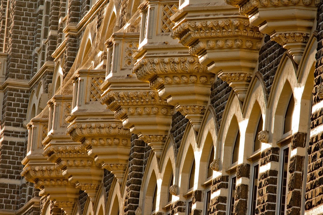 IHCL Q2 results: carved stone balconies on the facade of the Taj Mahal Palace hotel in Mumbai