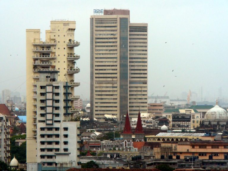 Indian depository receipts list on Indian exchanges: Phiroze Jeejeebhoy Towers, home of BSE, on the Mumbai skyline