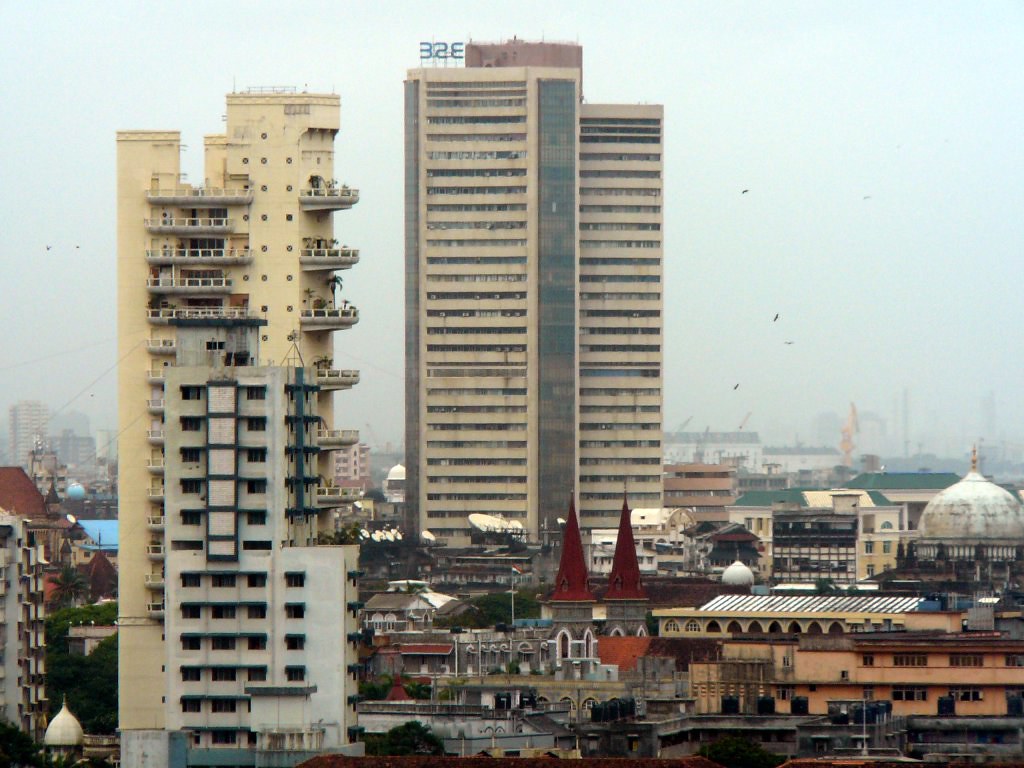 Indian depository receipts list on Indian exchanges: Phiroze Jeejeebhoy Towers, home of BSE, on the Mumbai skyline
