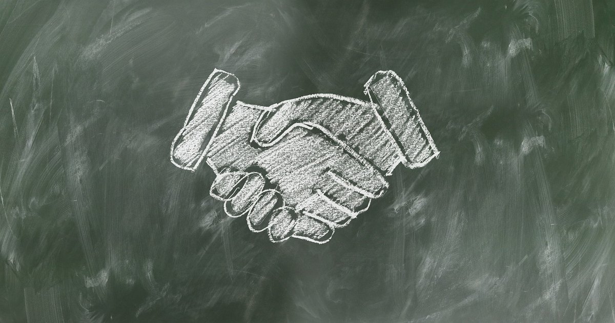 Ipo listing day pre-open session - business handshake