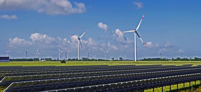 JSW Energy Q2 results: solar park and wind turbines generating power