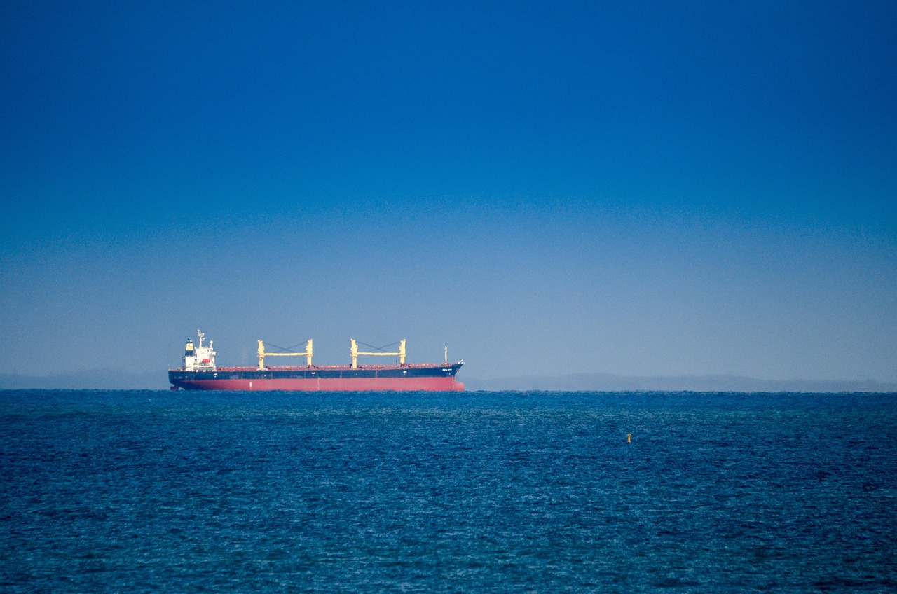 Russian oil waiver India: a cargo tanker sailing on calm blue sea under a clear sky