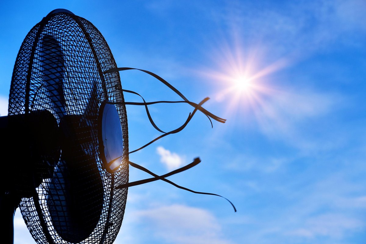 Symphony Q2 results: an electric fan cooling against a bright summer sun