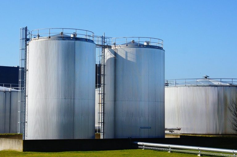 Tatva Chintan Q2 results: steel storage tanks at a chemical plant